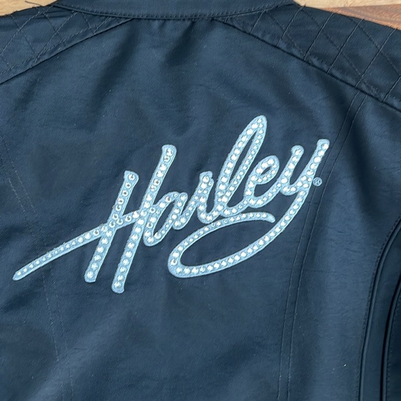 Harley Davidson Bling Nylon Riding Jacket - Picture 3 of 4